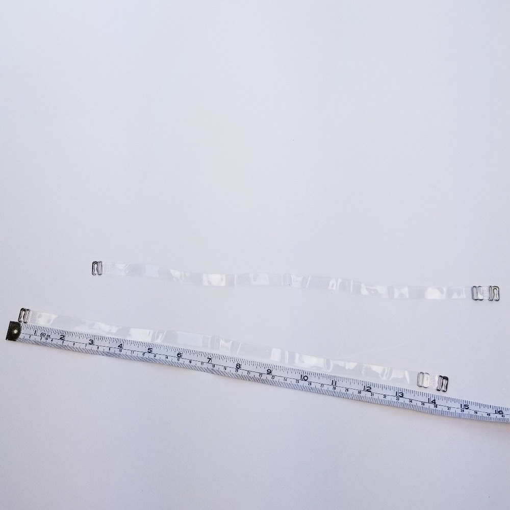 1 Pair Of Transparent Silicone Bra Straps - Picture 5 of 6